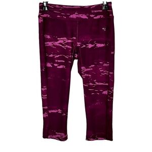 North Face Pulse Cropped Running Leggings Size Small Purple
